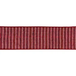 Christmas Decorations>Kirklands Home Houndstooth 10 yard Christmas Ribbon Red