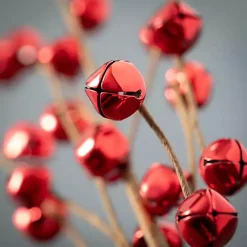 Christmas Tree Decorations>Kirklands Home Jingle Bells Christmas Spray Stems, Set of 3 Red