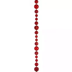 Christmas Tree Decorations>Kirklands Home Mercury Ball Tree Garland Red