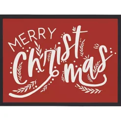 Christmas Art & Wall Decor>Kirklands Home Merry Christmas Framed Wall Plaque Red