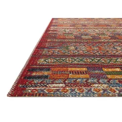 Kirklands Home Red Multicolor Southwestern Outdoor Area Rug, 7x11 Hot