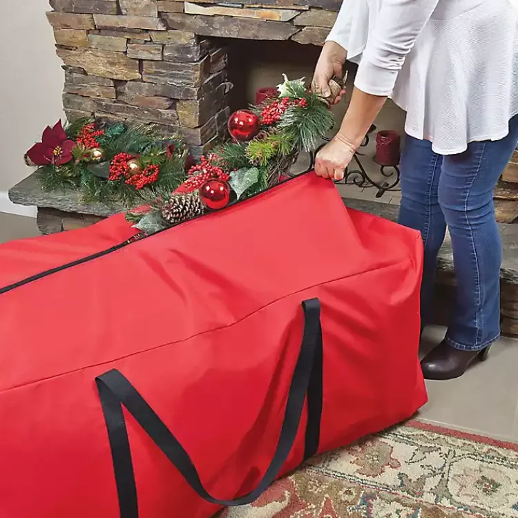 Seasonal Storage>Kirklands Home Multipurpose Christmas Storage Bag Red