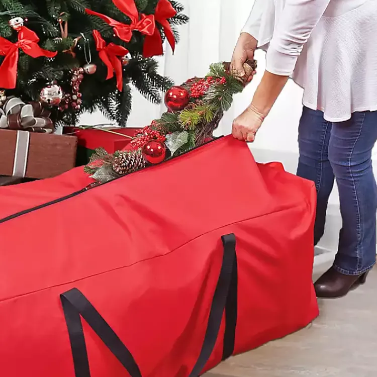 Seasonal Storage>Kirklands Home Multipurpose Christmas Storage Bag Red