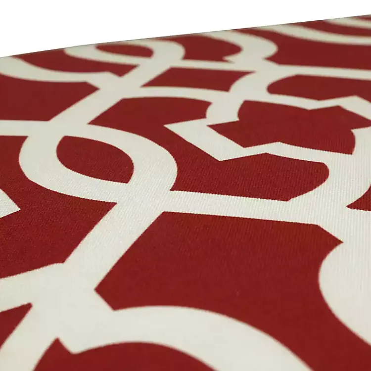 Kirklands Home Red New Geometric Outdoor Chaise Cushion Best