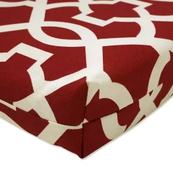 Kirklands Home Red New Geometric Outdoor Chaise Cushion Best