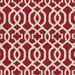 Kirklands Home Red New Geometric Wicker Chair Cushions, Set of 2 Sale