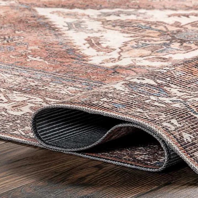 Kirklands Home Persian Medallion Washable Area Rug, 3x5 Red Sale