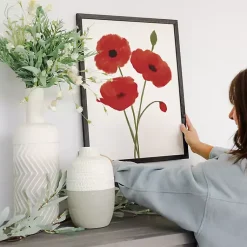 Kirklands Home Red Poppies Framed Art Print Sale