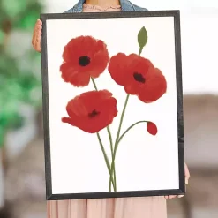Kirklands Home Red Poppies Framed Art Print Sale