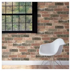 Kirklands Home Red Reclaimed Brick Peel & Stick Wallpaper Best