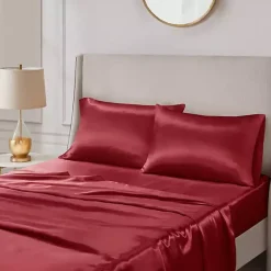 Kirklands Home Satin King 2-pc. Pillow Case Set Red Discount