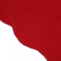 Christmas Tree Skirts & Collars>Kirklands Home Scalloped Edge Christmas Tree Skirt Red