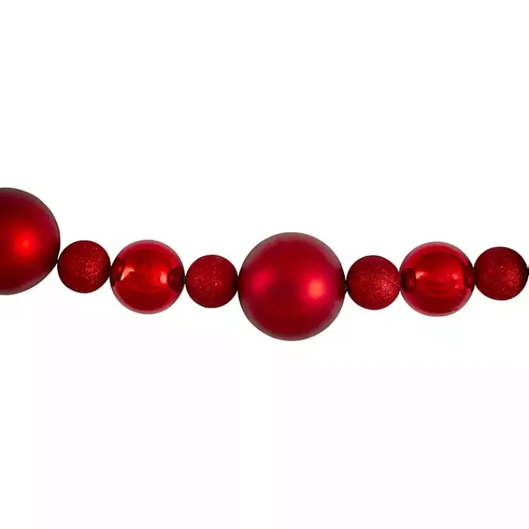 Christmas Tree Decorations>Kirklands Home Shatterproof Ornament Tree Garland Red