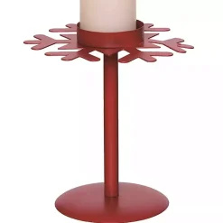 Christmas Decorations>Kirklands Home Snowflake Christmas Candle Holders, Set of 2 Red
