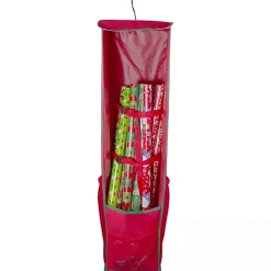 Seasonal Storage>Kirklands Home Red Storage Bag Christmas Hanging Organizer