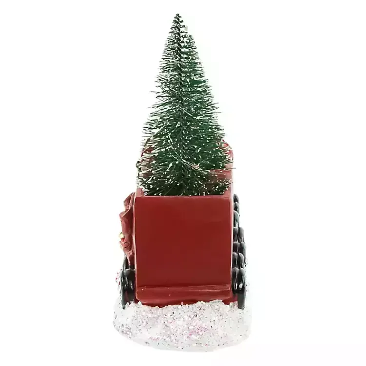 Christmas Decorations>Kirklands Home Train Decoration with LED Trees Red