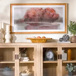 Kirklands Home Red Tree Landscape Framed Art Print Hot