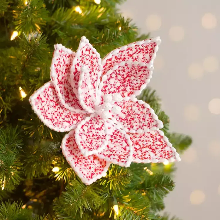 Christmas Tree Decorations>Kirklands Home Tweed Magnolia Picks, Set of 2 Red