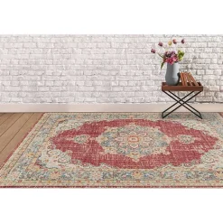 Kirklands Home Vintage Medallion Area Rug, 2x3 Red Sale