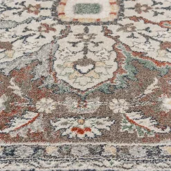 Kirklands Home Vintage Medallion Leia Area Rug, 5x7 Red New