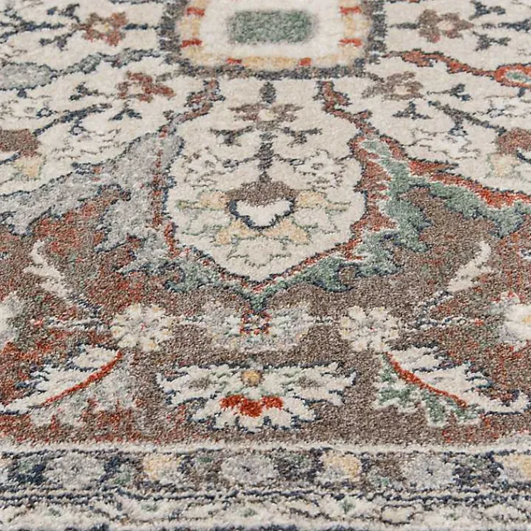 Kirklands Home Vintage Medallion Leia Area Rug, 5x7 Red New