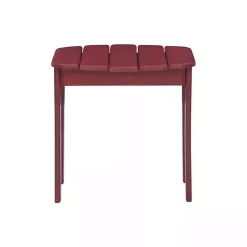 Kirklands Home Warren Adirondack Outdoor Accent Table Red Online