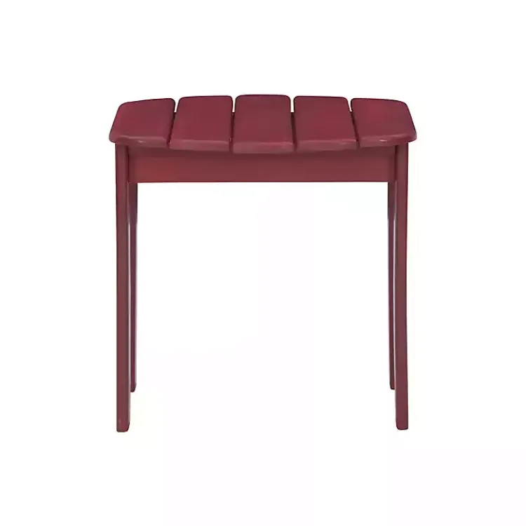 Kirklands Home Warren Adirondack Outdoor Accent Table Red Online