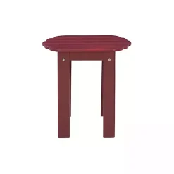 Kirklands Home Warren Adirondack Outdoor Accent Table Red Online