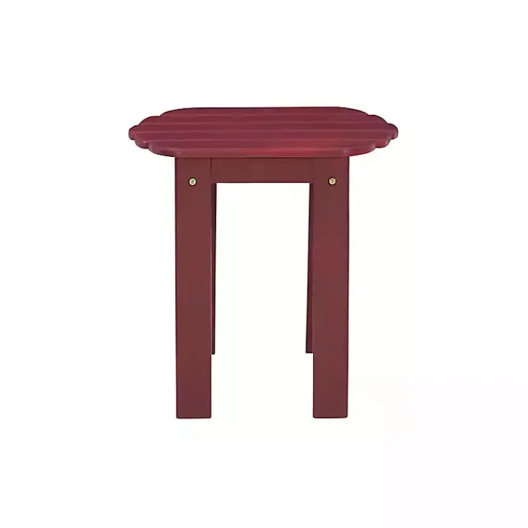 Kirklands Home Warren Adirondack Outdoor Accent Table Red Online