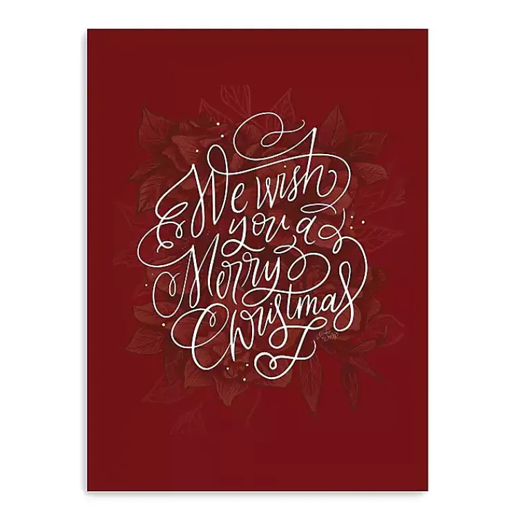 Christmas Art & Wall Decor>Kirklands Home Wish Merry Christmas Wall Plaque Red
