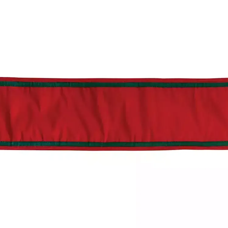 Christmas Decorations>Kirklands Home Red with Green Trim 5 yard Christmas Ribbon