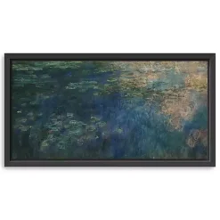 Kirklands Home Reflections of Clouds Framed Canvas Art Print Blue Hot