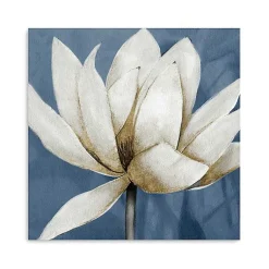 Kirklands Home Regal Waterlily Canvas Art Print New