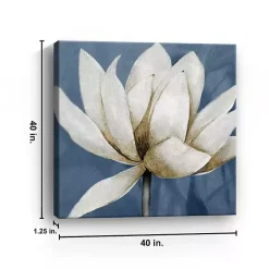 Kirklands Home Regal Waterlily Canvas Art Print New