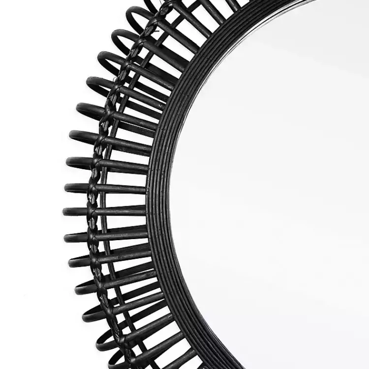 Kirklands Home Reina Black Bamboo Wall Mirror Online