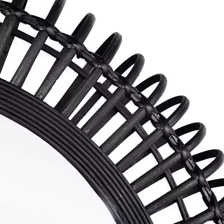 Kirklands Home Reina Black Bamboo Wall Mirror Online
