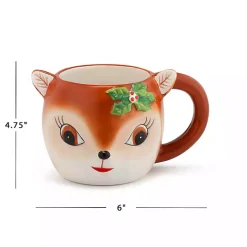 Kirklands Home Reindeer Christmas Mug Hot