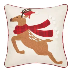 Christmas Pillows>Kirklands Home Reindeer Christmas Pillow