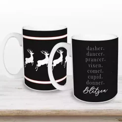Christmas Dining & Entertaining>Kirklands Home Reindeer Name Mugs, Set of 2