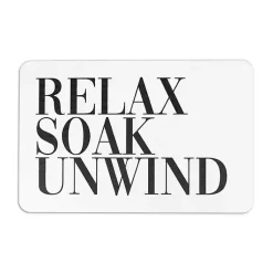 Kirklands Home Relax Soak Unwind Stone Bath Mat Discount