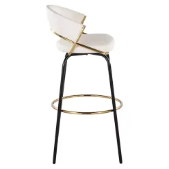 Kirklands Home Remy Swivel Bar Stools, Set of 2 White Hot