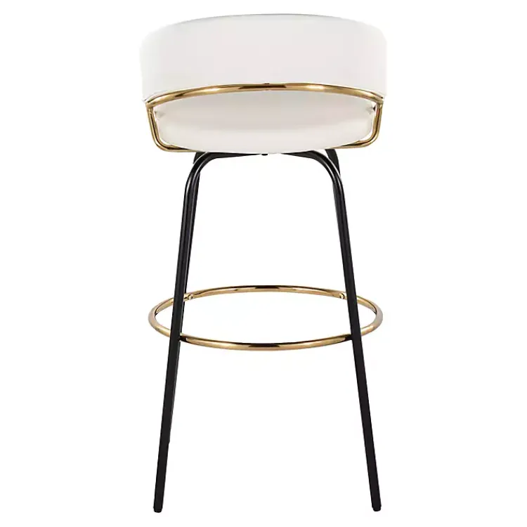 Kirklands Home Remy Swivel Bar Stools, Set of 2 White Hot