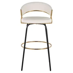 Kirklands Home Remy Swivel Bar Stools, Set of 2 White Hot