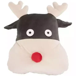 Christmas Pillows>Kirklands Home Reno Reindeer Pillow Gray
