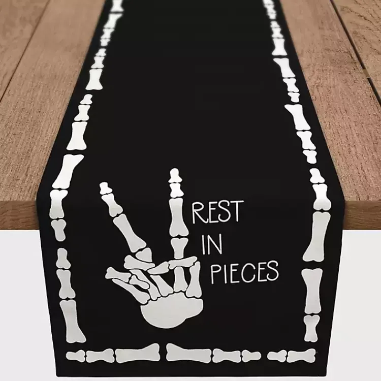 Halloween>Kirklands Home Rest in Pieces Halloween Table Runner, 72 in.