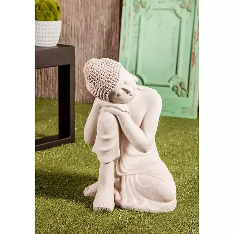 Kirklands Home Resting Buddha Statue Gray Sale