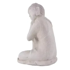 Kirklands Home Resting Buddha Statue Gray Sale