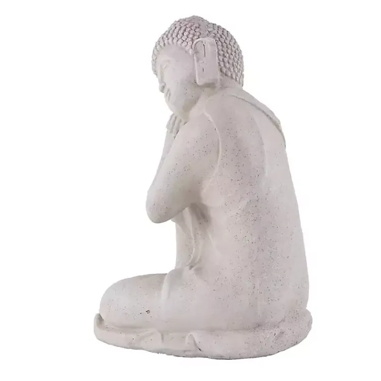 Kirklands Home Resting Buddha Statue Gray Sale