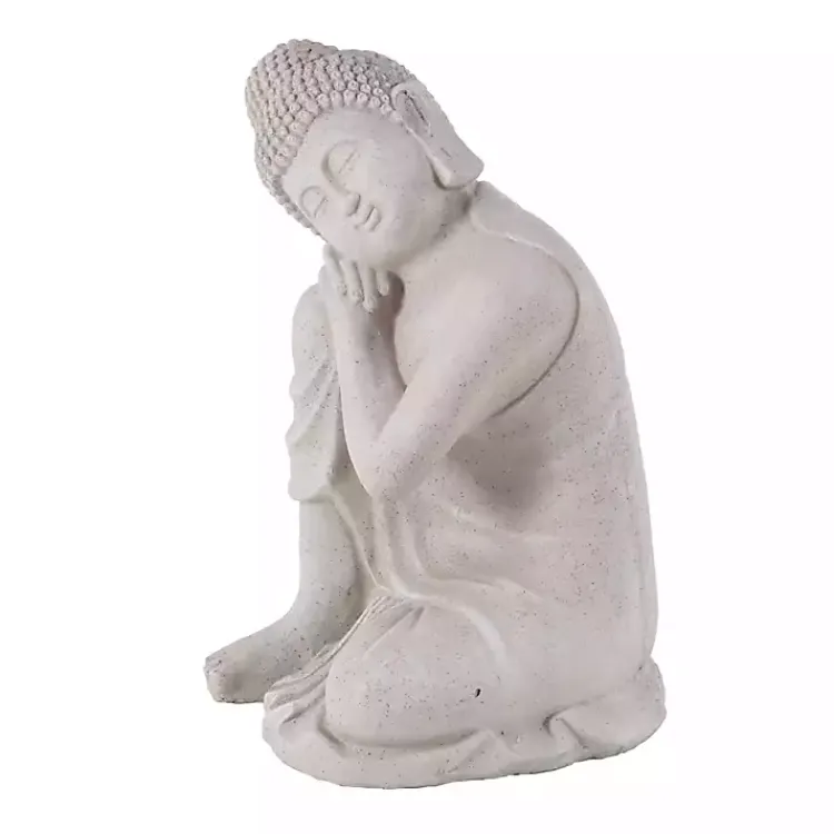 Kirklands Home Resting Buddha Statue Gray Sale