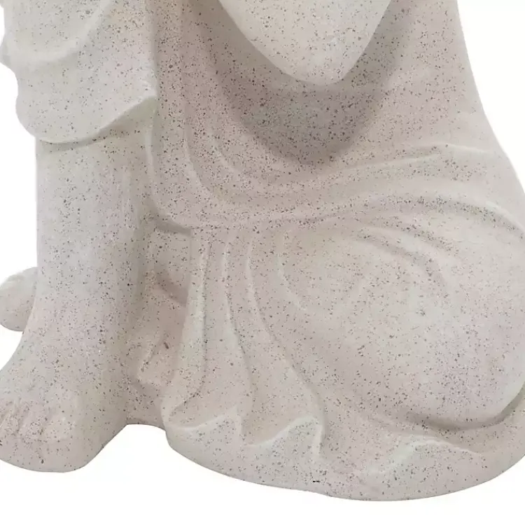 Kirklands Home Resting Buddha Statue Gray Sale